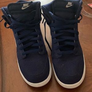 Navy blue dunks size 9
